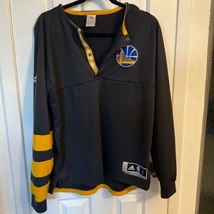 Golden State Warriors Warm-Up Henley ADIDAS Authentic NBA